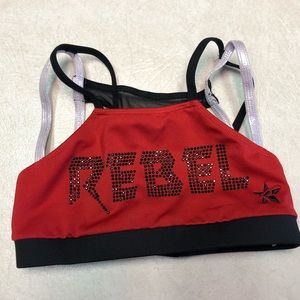 Rebel Athletic sports bra size YM